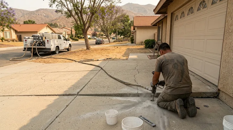 Concrete Leveling & Slab Lifting Riverside